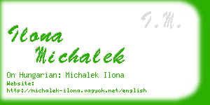 ilona michalek business card